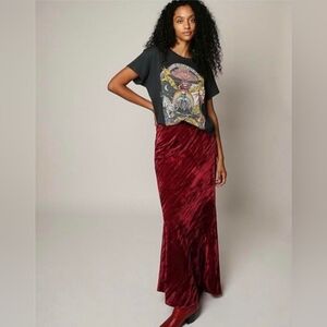 Free people Noa Velvet Slip Skirt Size Small NWT